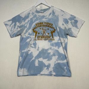 Men's‎ Large Reverse Tie Dye Adult Video Entertainment Graphic Print Tee